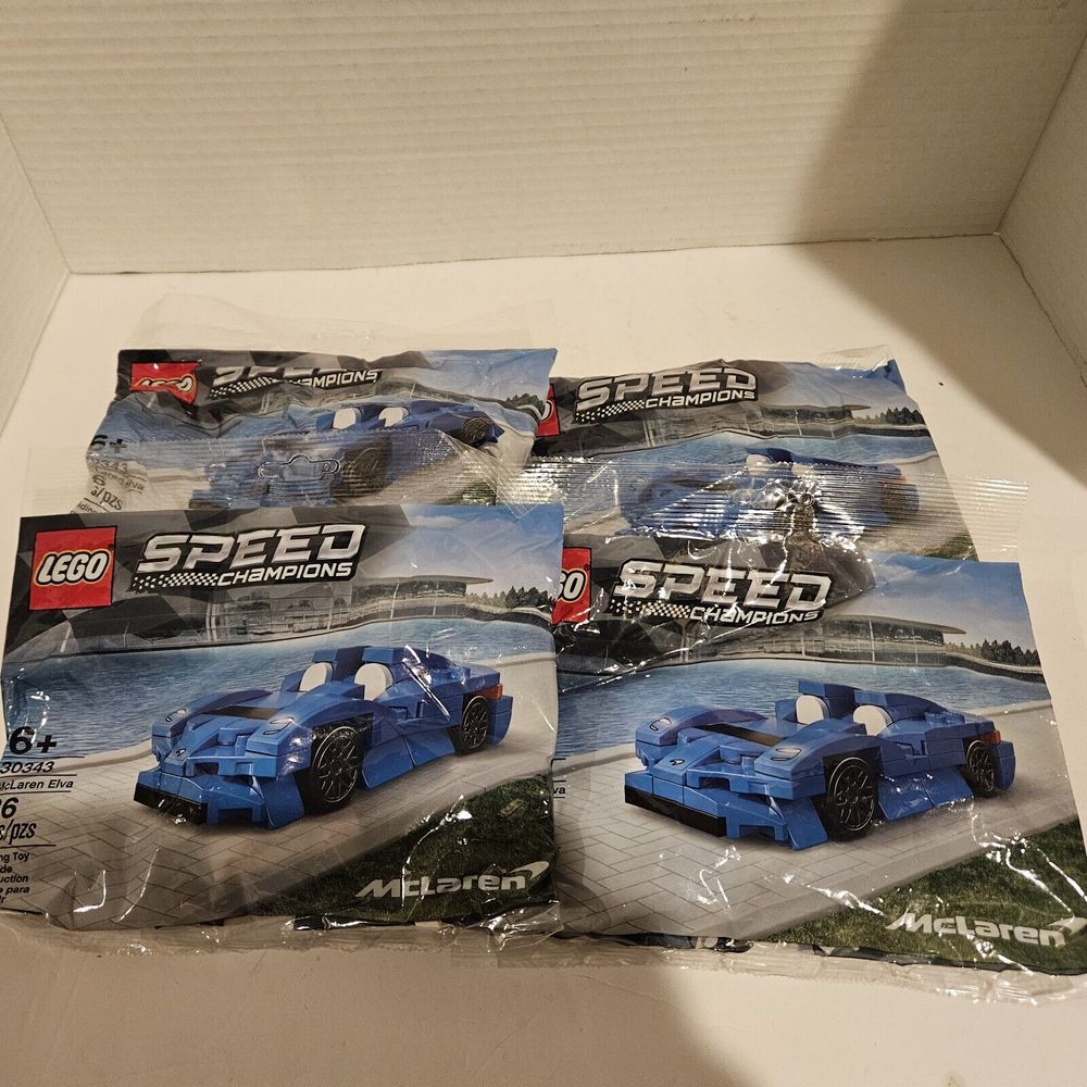 4 Nos LEGO Speed Champions McLaren Elva 30343 Sealed Set‎ Of 4 Building Toy